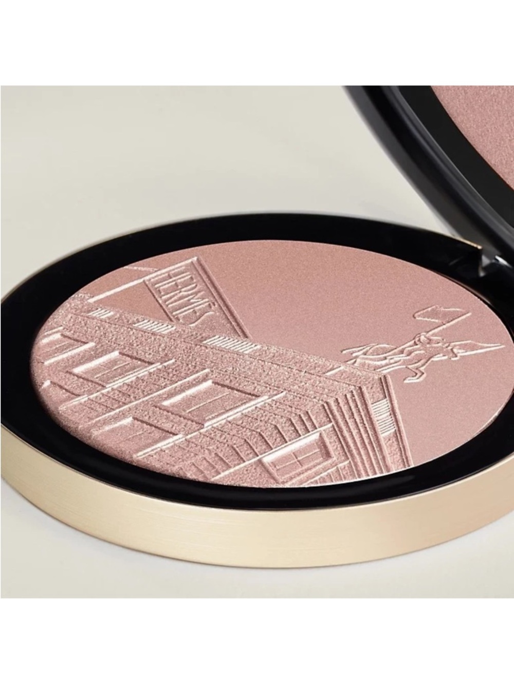 🌸NIB HERMES 24 Fauboug Face &Eye 02 Or Rose Illuminating Powder VERY RARE